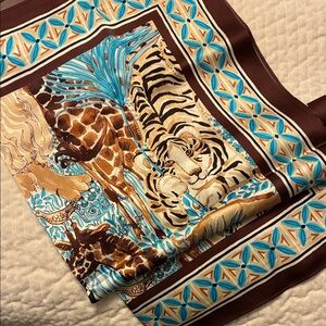 Lilly Pulitzer Animal Print Silk Scarf